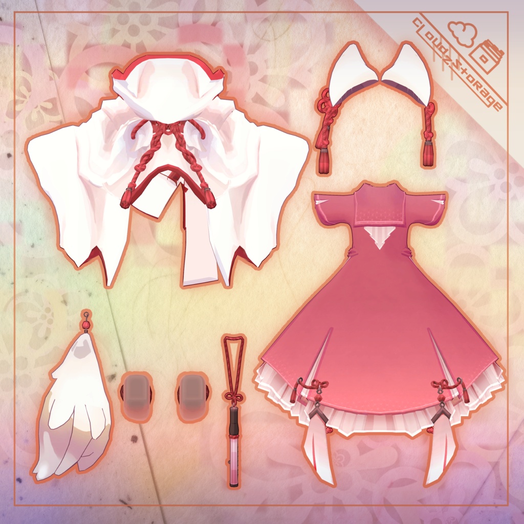 おとぎみこセーラー/VRChat想定3D衣装