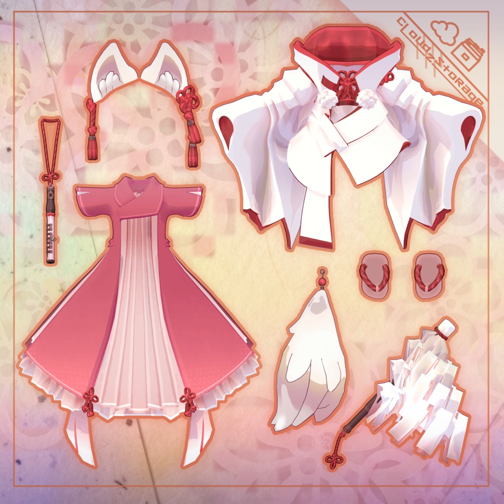 おとぎみこセーラー/VRChat想定3D衣装