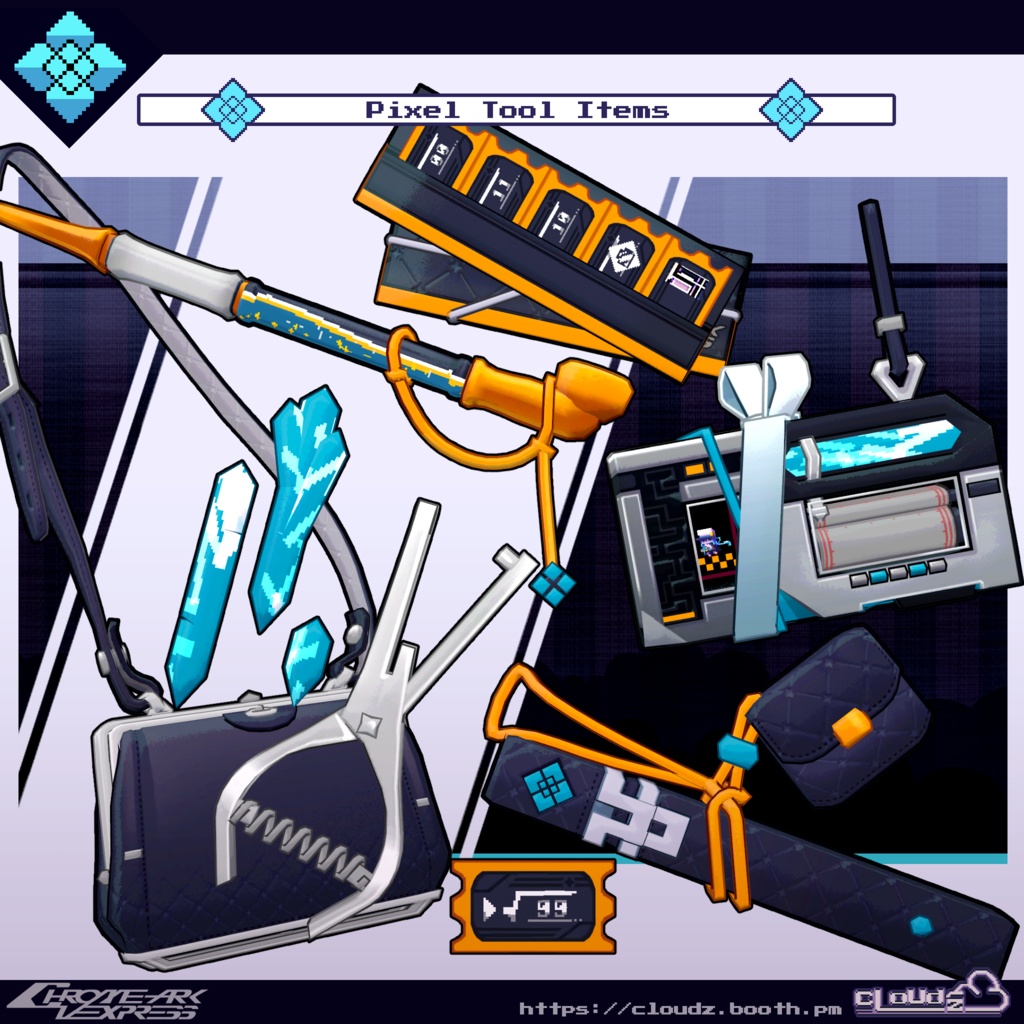 ターコイズ氏💠TurQuoise/オリジナル3Dモデル #CloudzLog