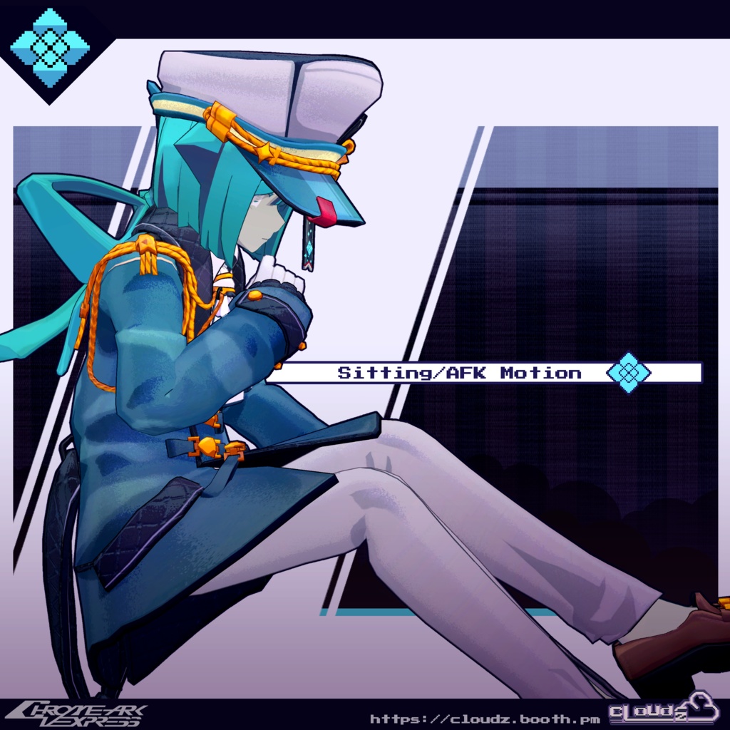 ターコイズ氏💠TurQuoise/オリジナル3Dモデル #CloudzLog