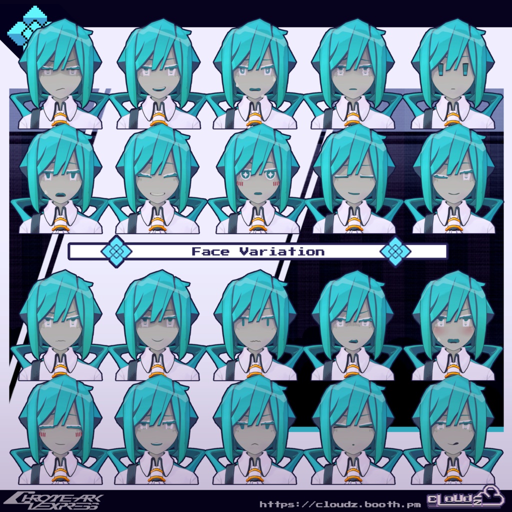 ターコイズ氏💠TurQuoise/オリジナル3Dモデル #CloudzLog