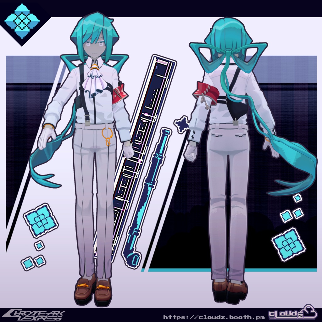 ターコイズ氏💠TurQuoise/オリジナル3Dモデル #CloudzLog
