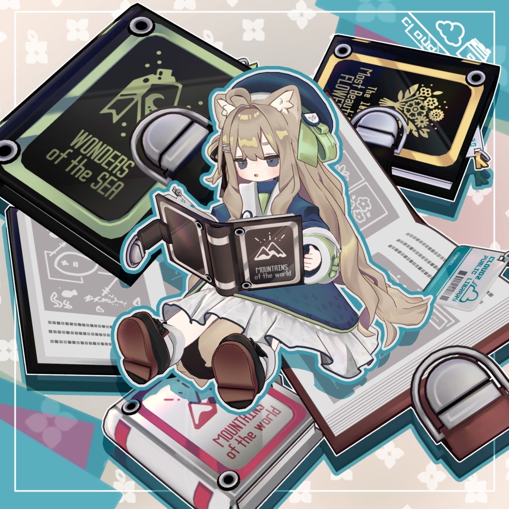 ライブラリガーデン/VRChat想定3D衣装