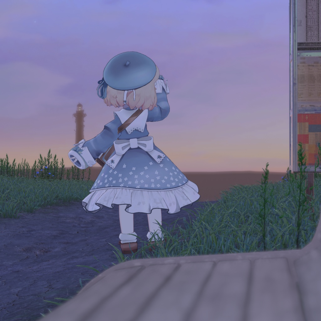 ライブラリガーデン/VRChat想定3D衣装