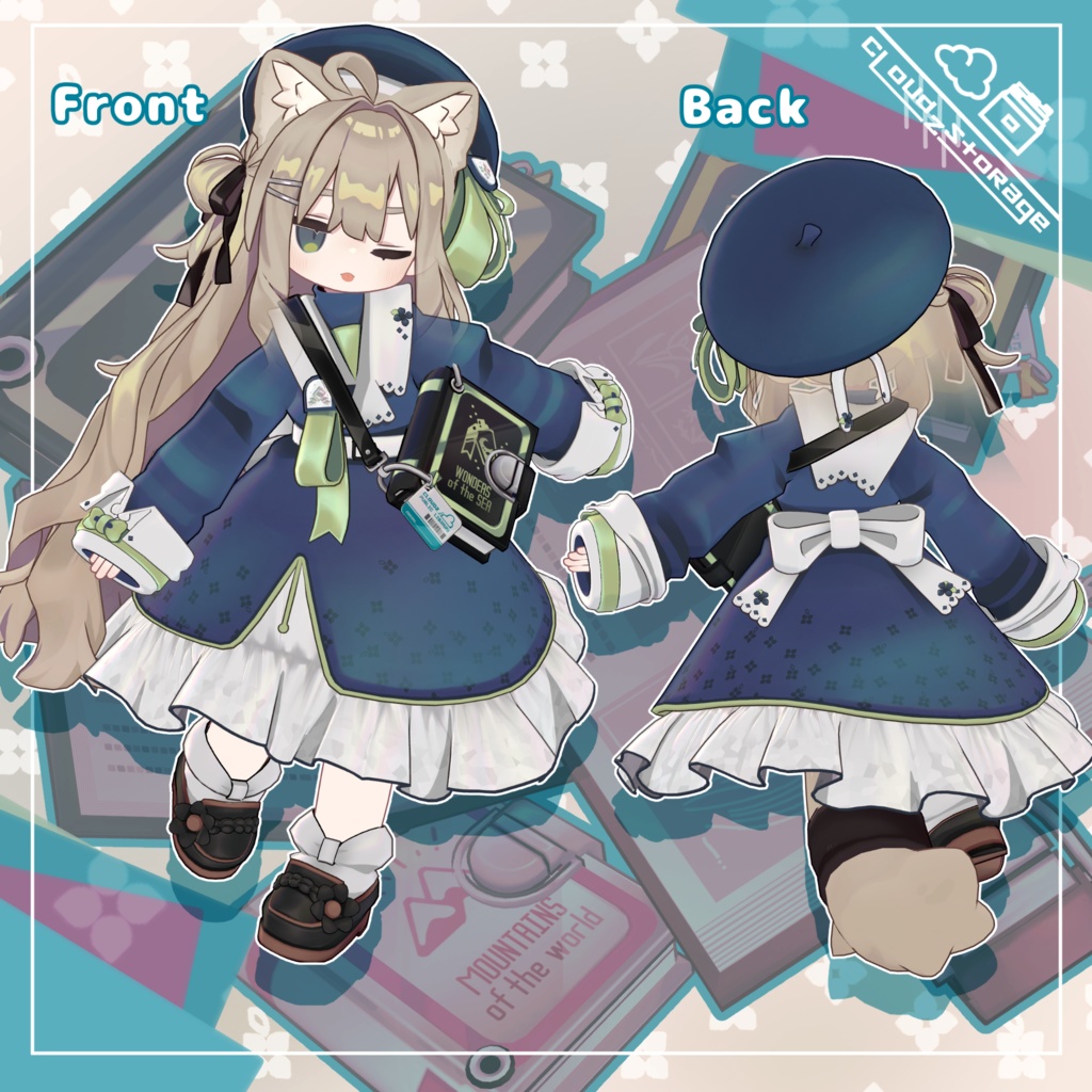 ライブラリガーデン/VRChat想定3D衣装