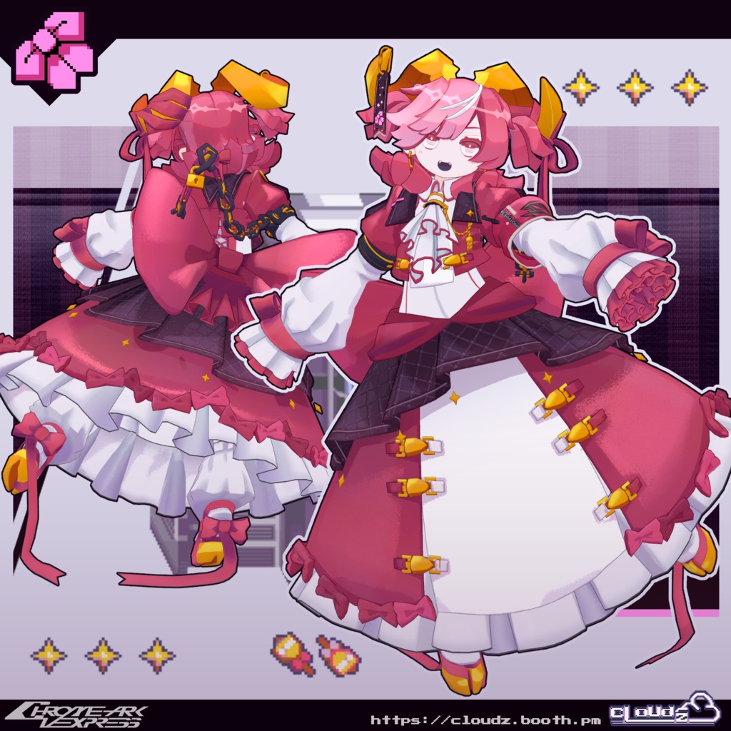 リディコート🎀LiddiCoat/オリジナル3Dモデル #CloudzLog