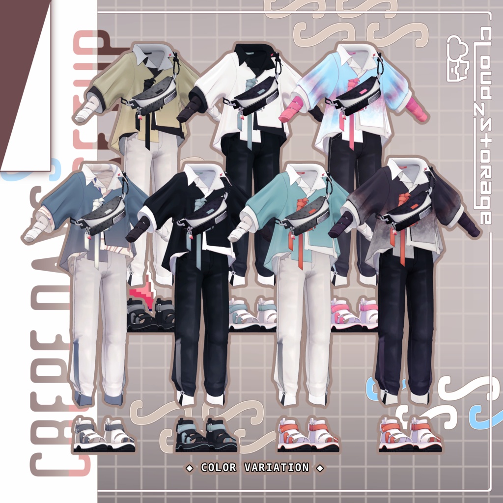 クレープでいず🥞セットアップ/3D衣装