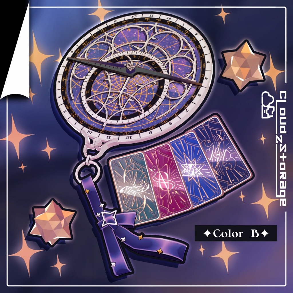 アストロラーベ🧭ヘイロー AstrolabeHALO/3D装飾品【ParticleParty】