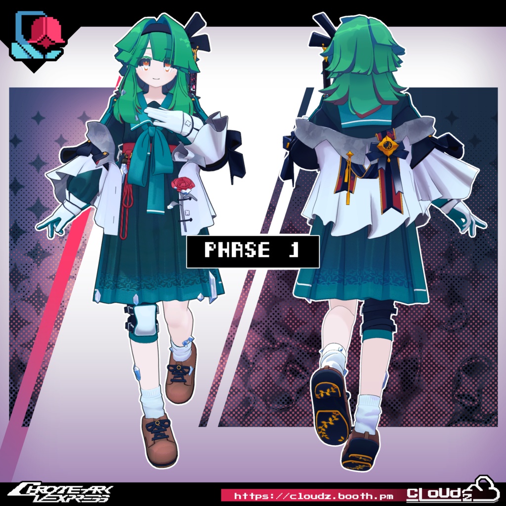 クロアガーデン🥀ChloaGarden/オリジナル3Dモデル #CloudzLog