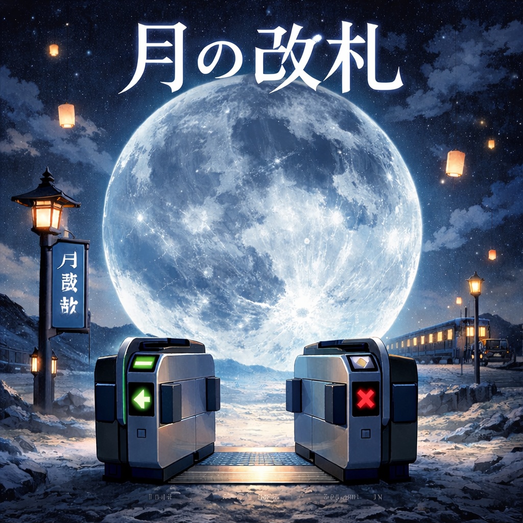 月の改札
