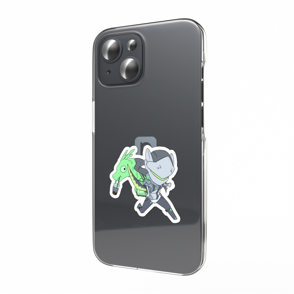 Deliveryman Genji smartphone sticker