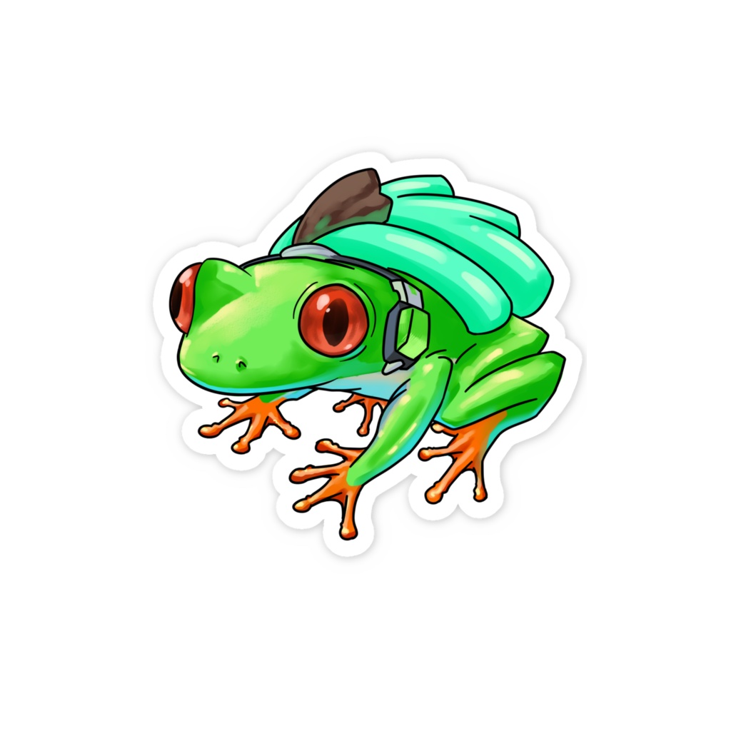 Froggy Lucio smartphone sticker