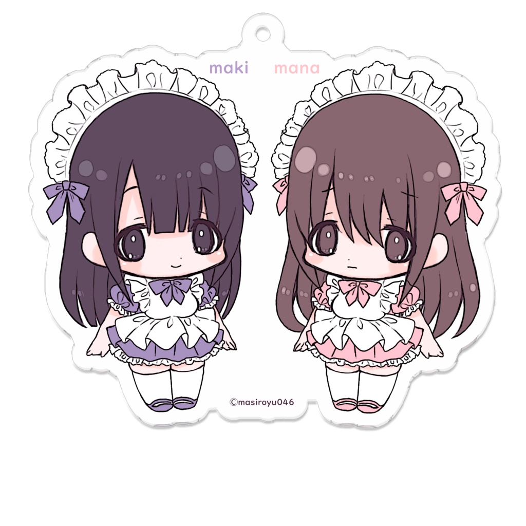 【オリジナル】まき＆まな　アクリルキーホルダー