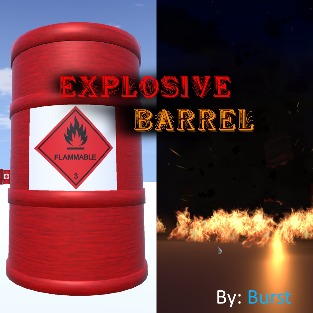 Explosive Barrel/爆薬ドラム缶 (VRChat: PC)