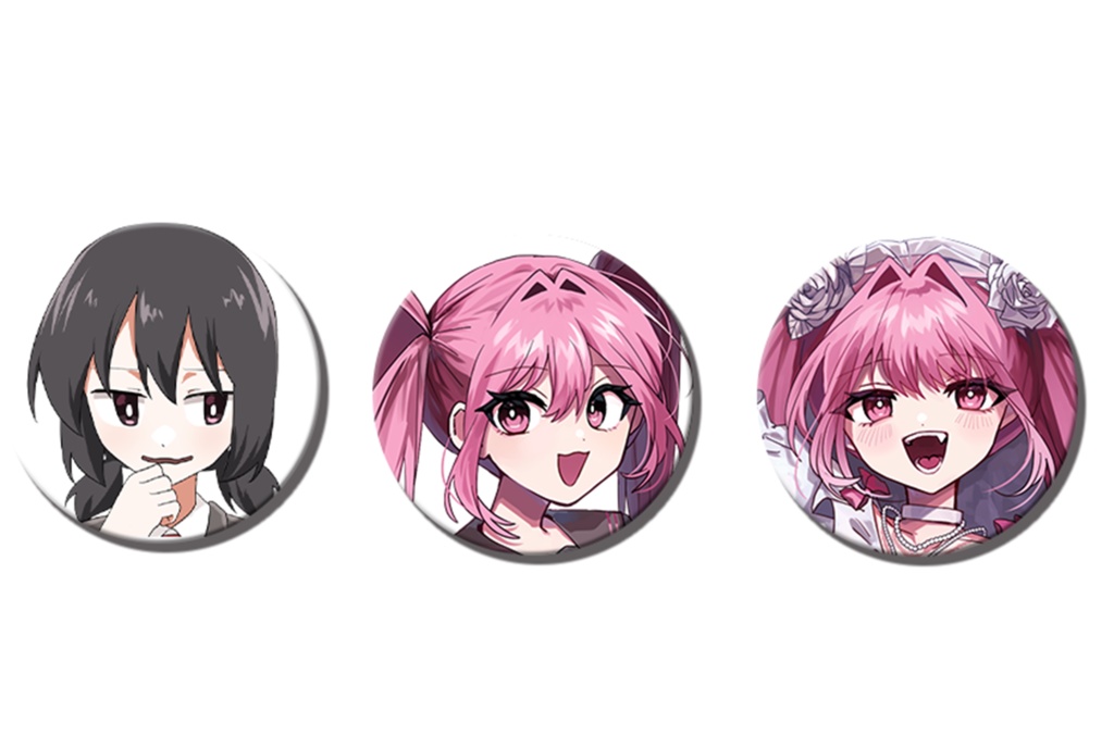 里石ユカ 立ち絵缶バッジ - 里石ユカの道具箱 - BOOTH