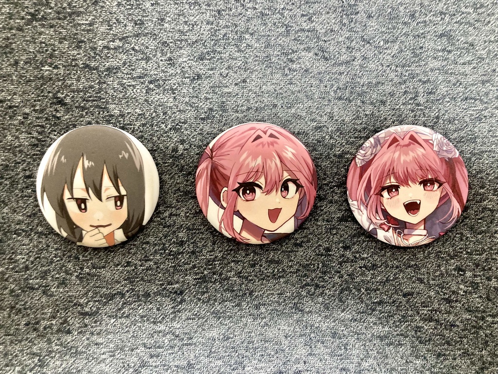 里石ユカ 立ち絵缶バッジ - 里石ユカの道具箱 - BOOTH