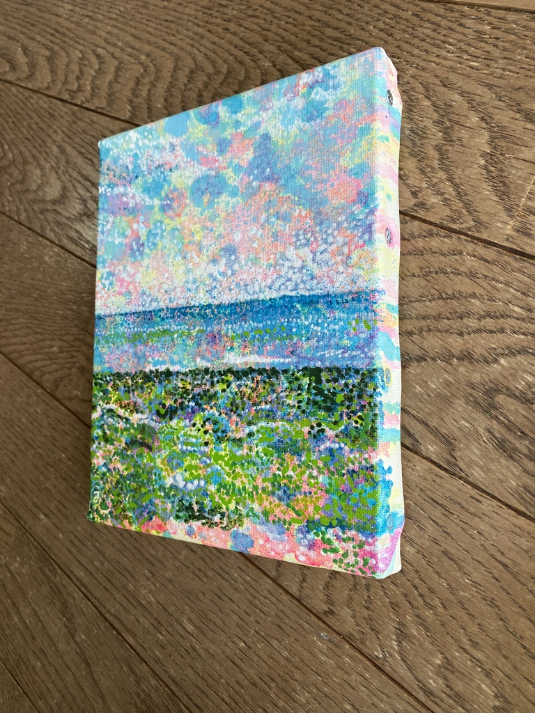 点描7-空と海と浜辺