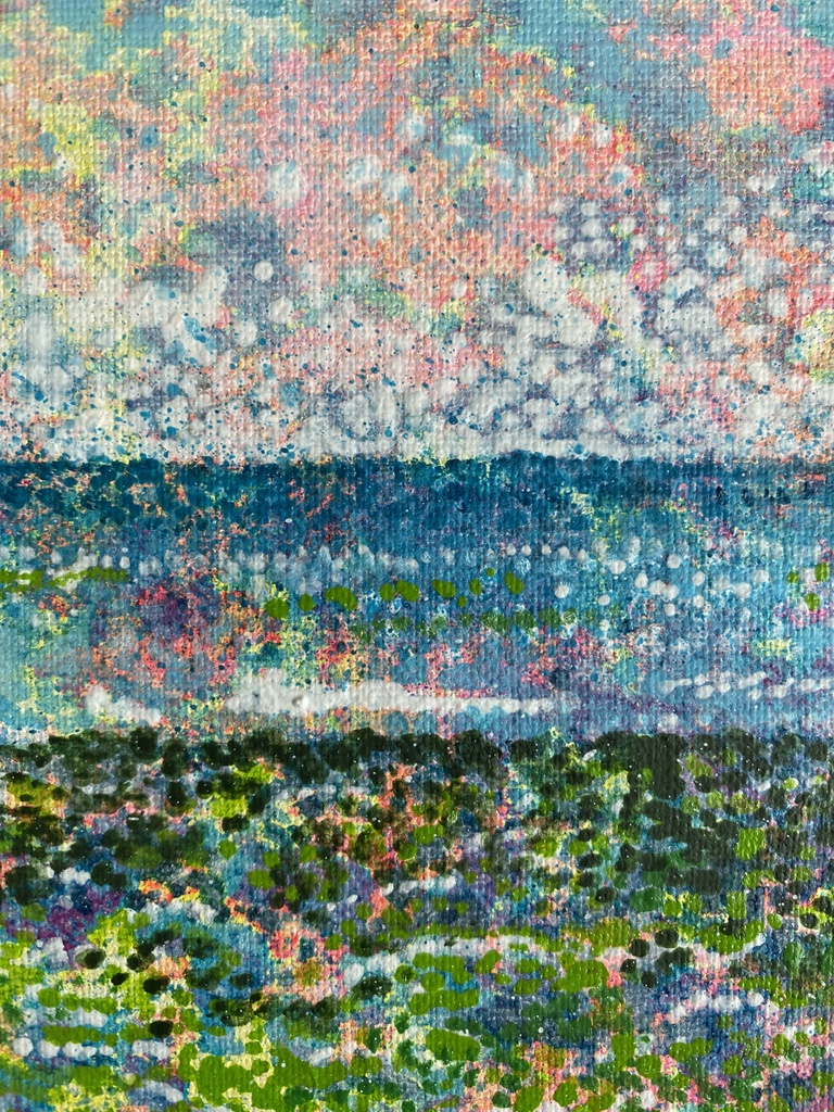 点描7-空と海と浜辺