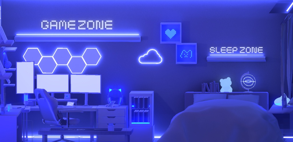 【期間限定100円販売!】KAWAII GAME ROOM【VRChatワールドアセット】