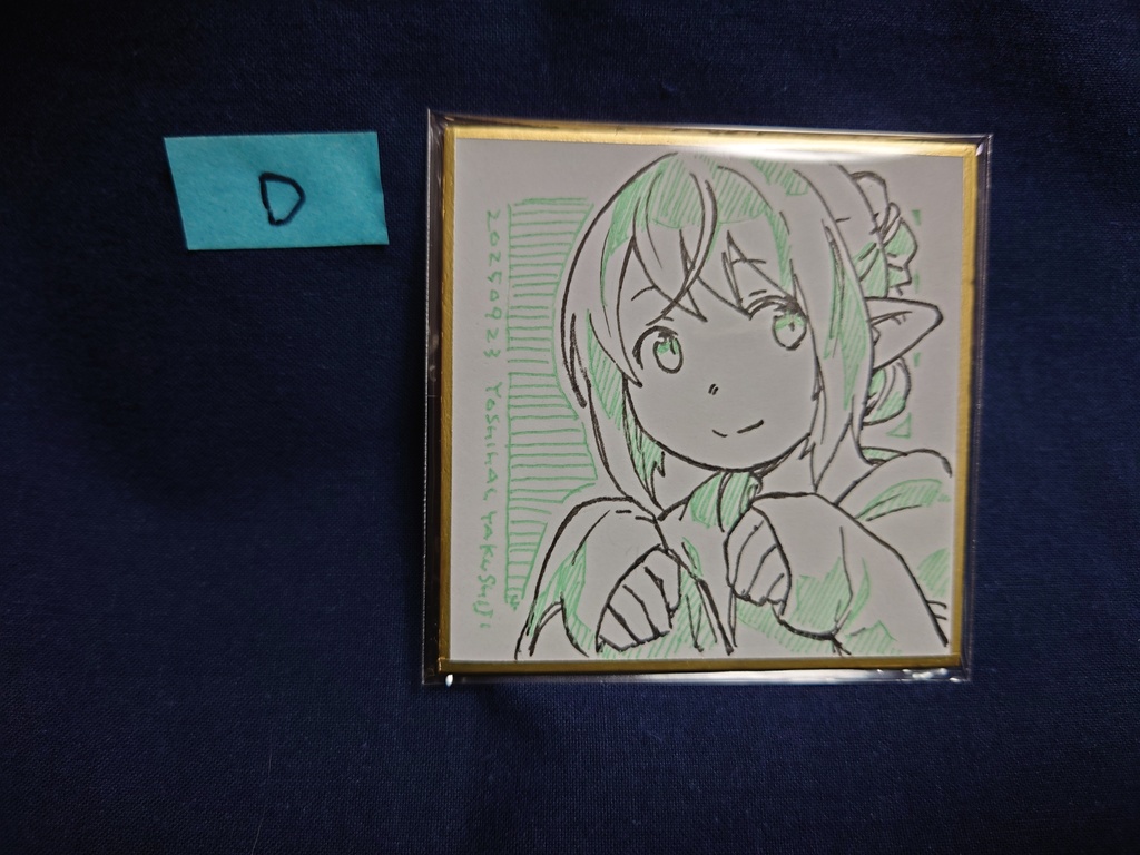 ミニミニ色紙(アナログ原画)