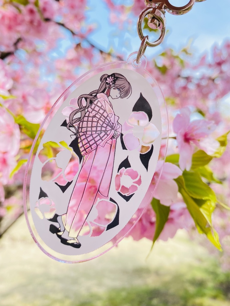 浅見ゆい お散歩アクリルキーホルダー