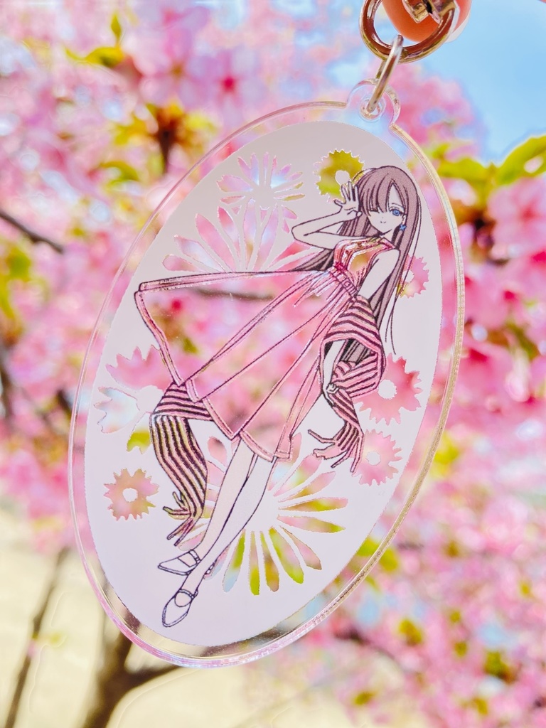 浅見ゆい お散歩アクリルキーホルダー