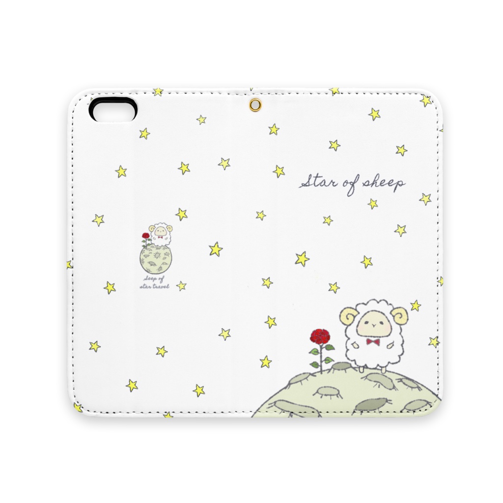 【iPhone6】星を巡るひつじの旅 スマホケース