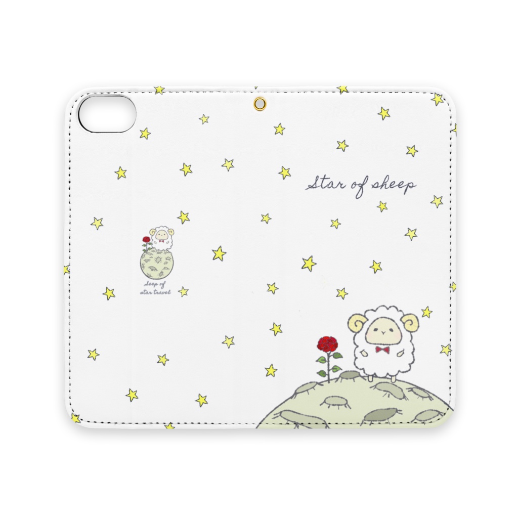 【iPhone7/8】星を巡るひつじの旅 スマホケース