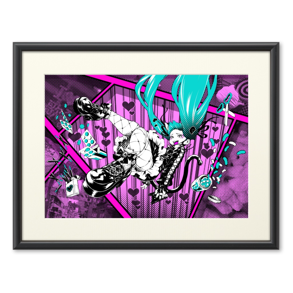 にャんでるぴぇ 複製画