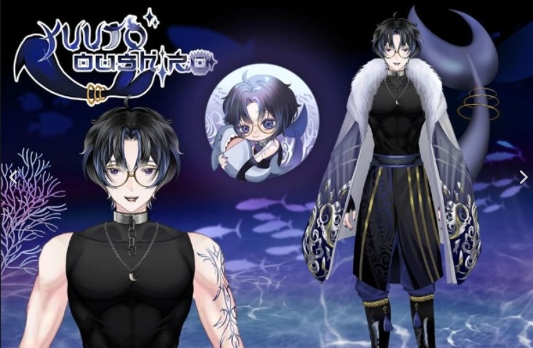 [Rigged] Shark king vtuber model