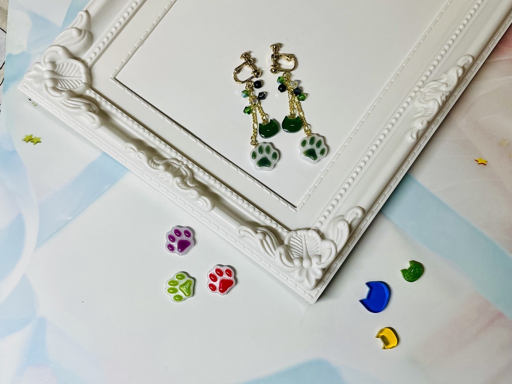 江モチーフ イヤリング