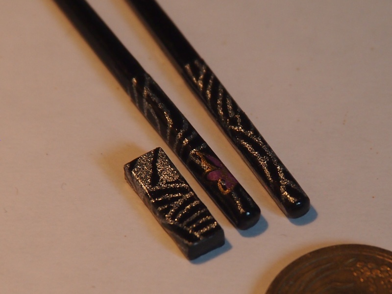 1/3サイズ 千代紙柄のお箸二膳セット(夫婦箸)