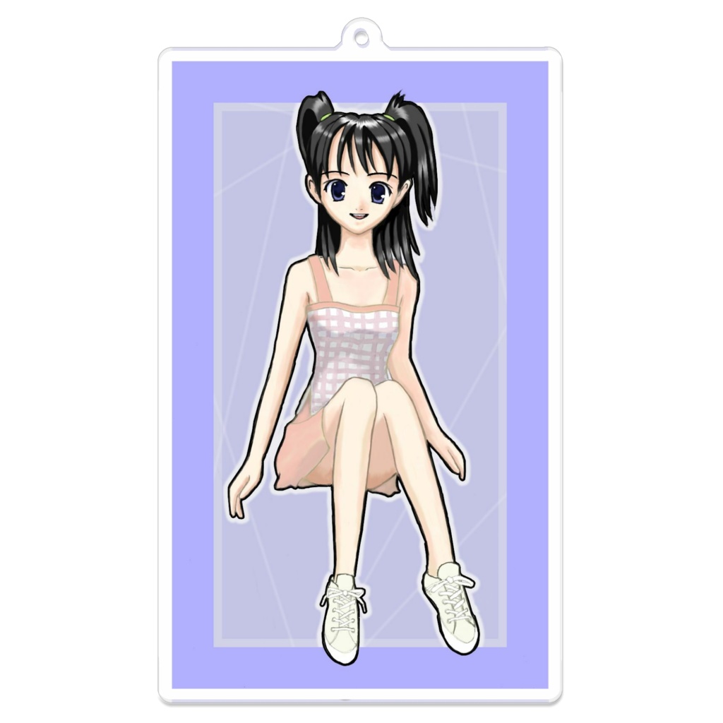 ツインテールの女の子（アクリルキーホルダー）