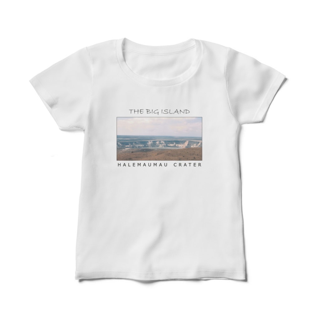 ハワイ島「HALEMAUMAU CRATER」:フォトT(レディース)