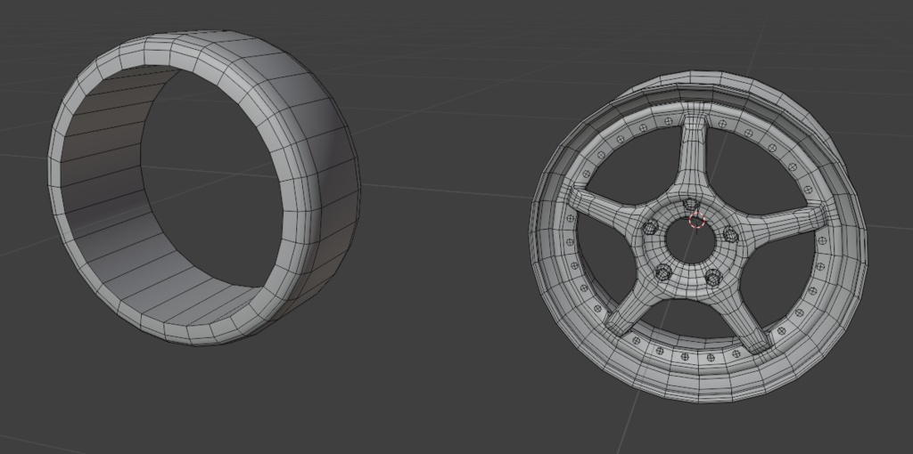 【3Dモデル】LL5 ホイール&タイヤ セット
