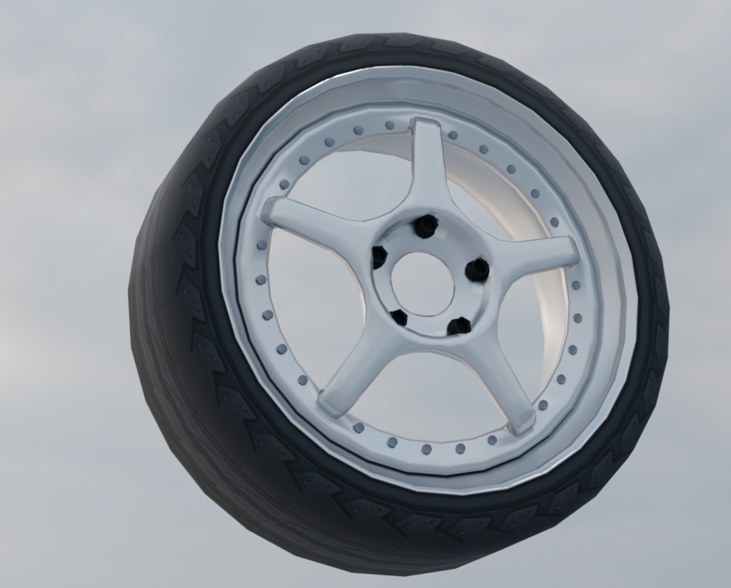 【3Dモデル】LL5 ホイール&タイヤ セット