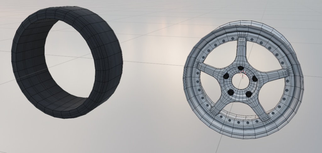 【3Dモデル】LL5 ホイール&タイヤ セット
