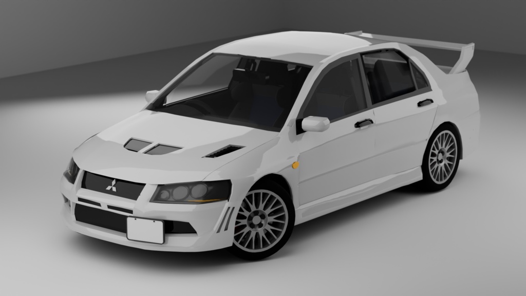【3Dモデル】Mitsubishi Lancer Evolution VII Pack