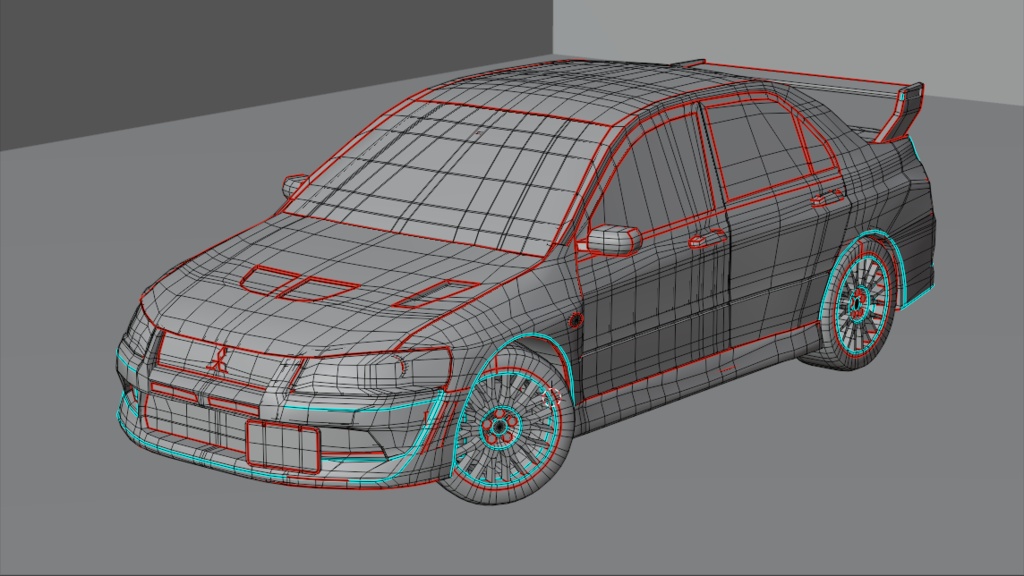 【3Dモデル】Mitsubishi Lancer Evolution VII Pack