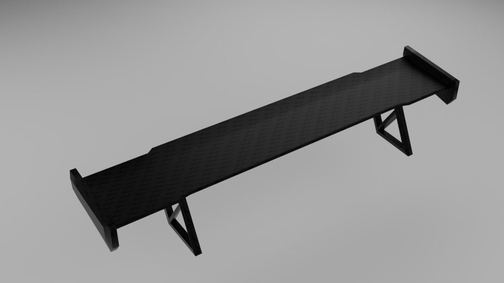 【無料】【3Dモデル】RearWing Pack