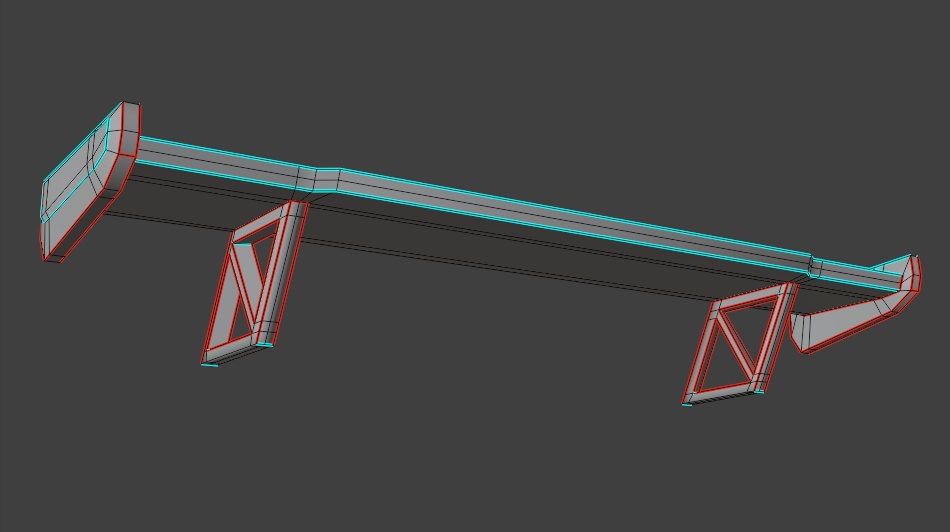 【無料】【3Dモデル】RearWing Pack