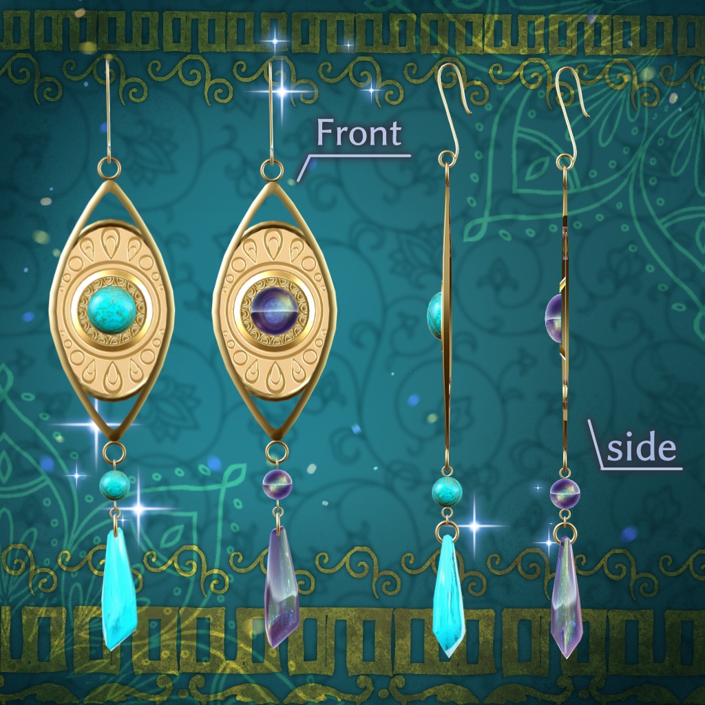 エスニックなゴージャスピアス