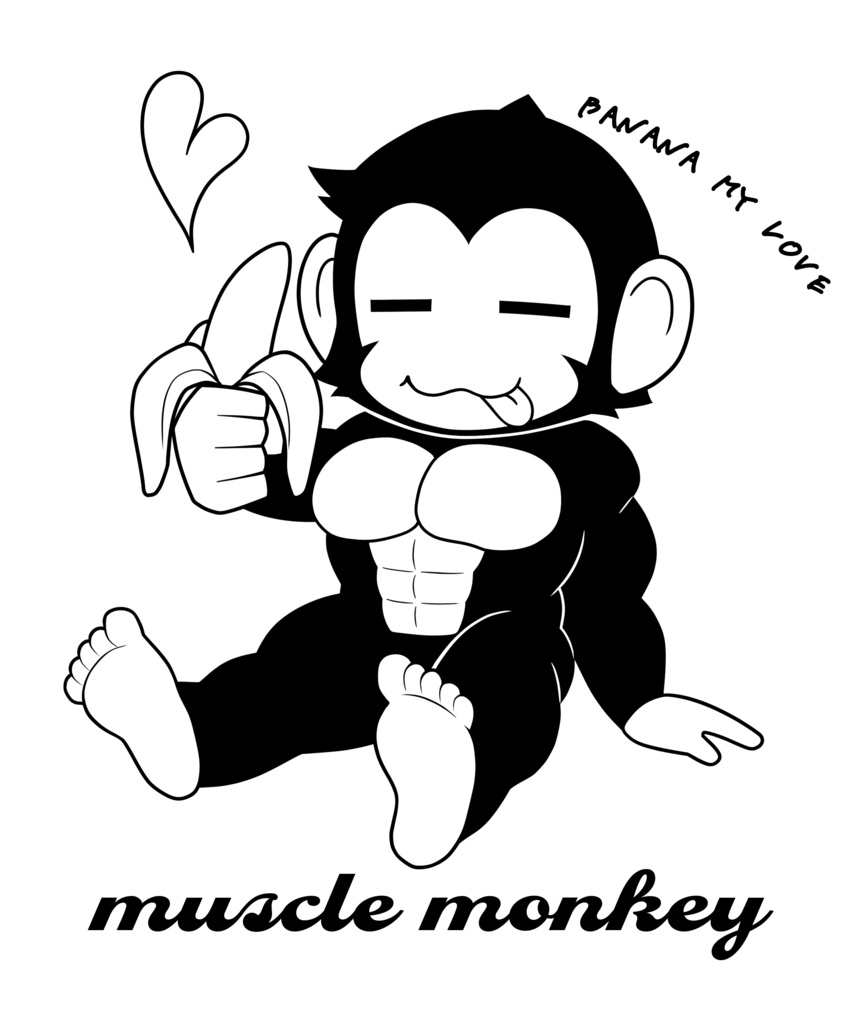 きんにくざる ~いとしのバナナ~ 【ラグランTシャツ】