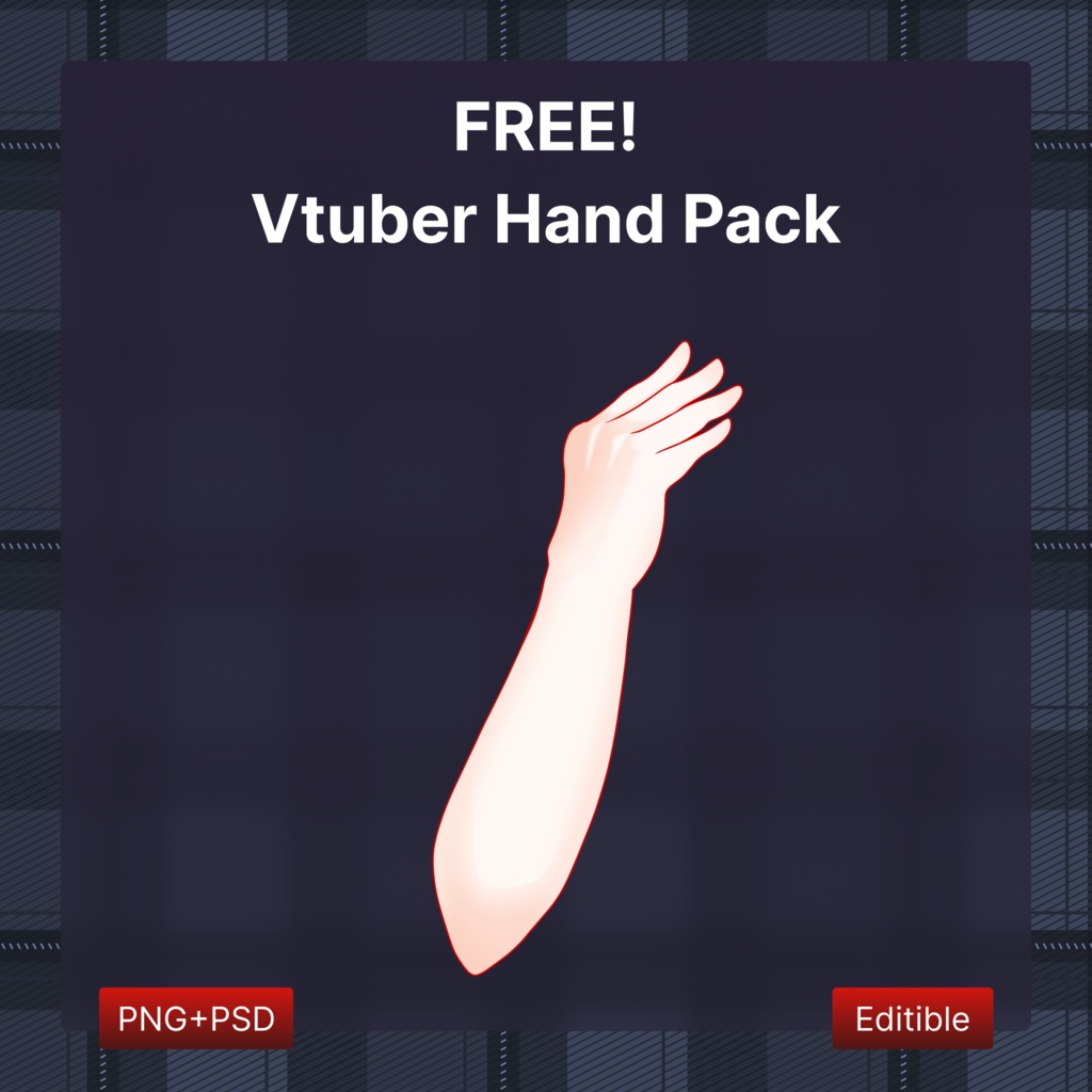 VTuber Hand pack PNG+PSD