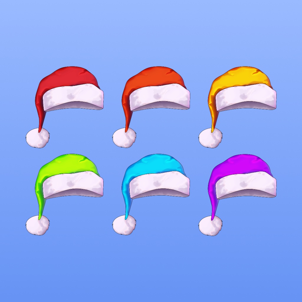 Xmas hat for Vtuber | Youtube| Twitch | Xmas | Cute | Prop | Accessory | Christmas| Pack