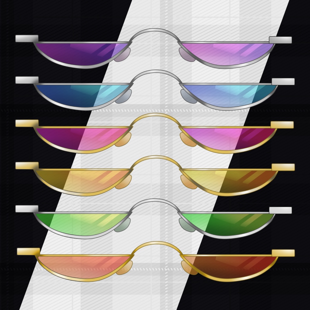 メガネ アセットパック VTuber Glasses PNG PSD Asset Pack