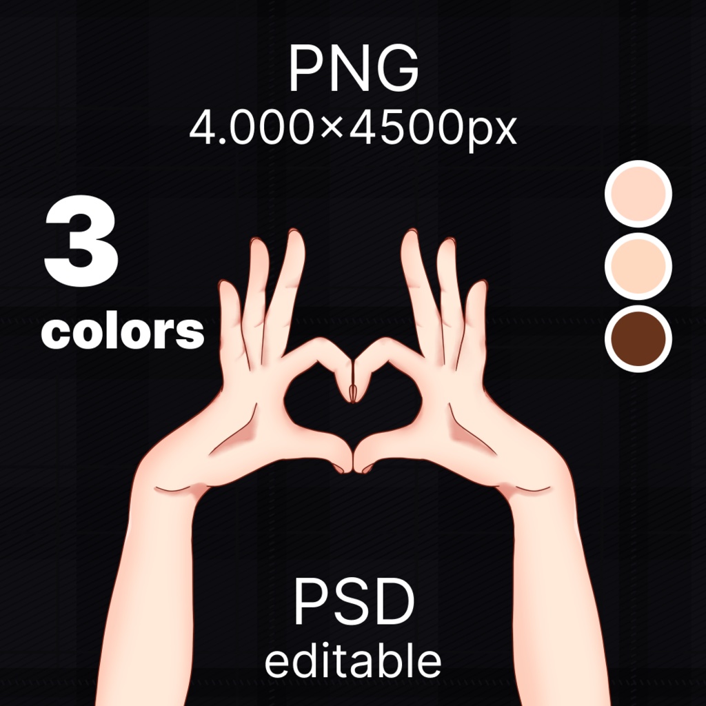 Hands for Vtuber | Youtube| Twitch  | Cute | Prop | Pack