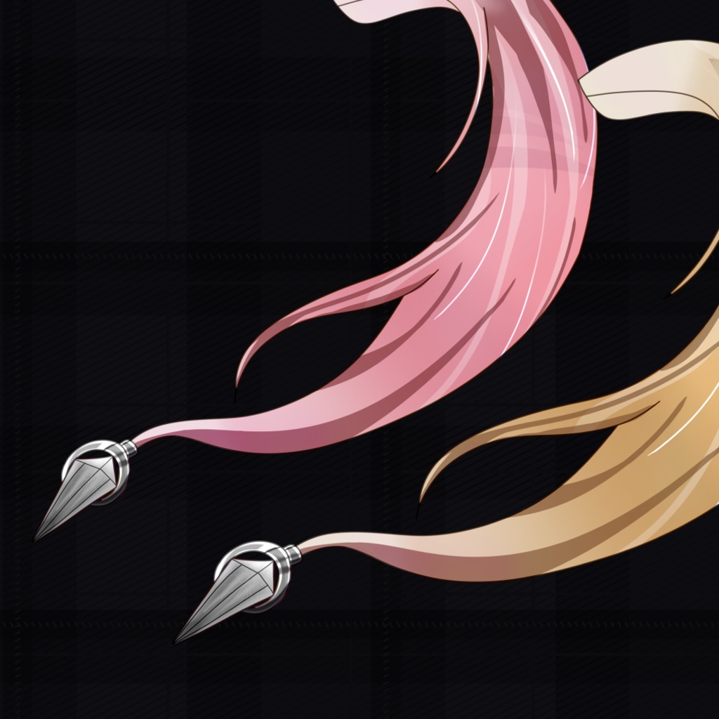 VTuber用 狼のしっぽ PNG素材パック(無料・2点+PSD)