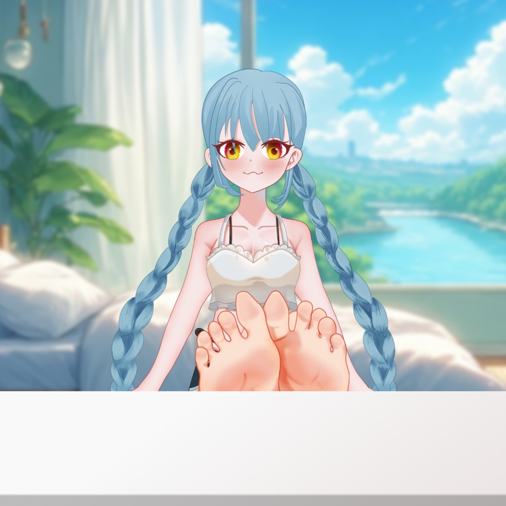 VTuber Leg & Feet Pose PNG Pack (7 Poses + PSD)