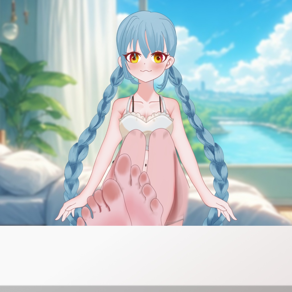 VTuber Leg & Feet Pose PNG Pack (7 Poses + PSD)